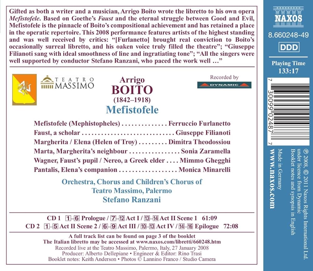 その他 Boito;Mefistofele [CD] Amazon.co.jp: Mefistofele: ミュージック